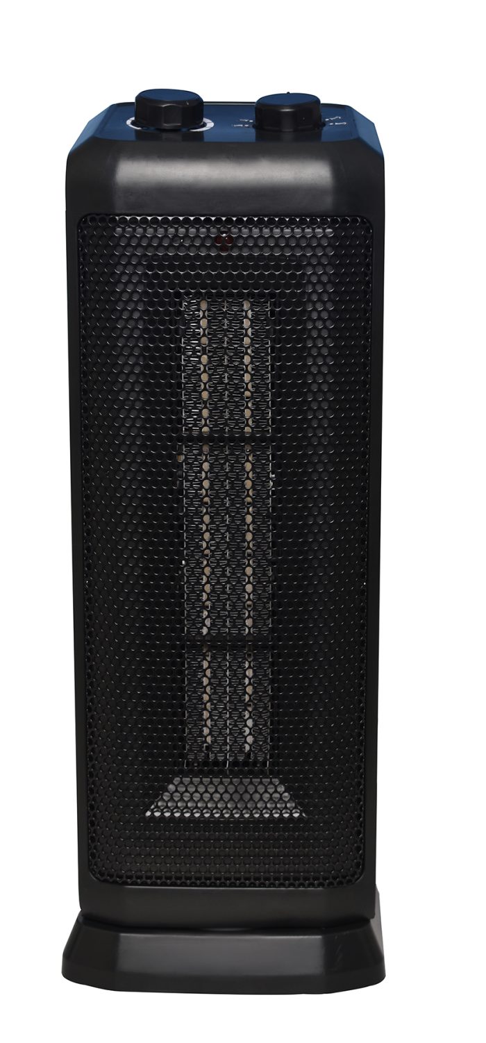 18" Oscillating Ceramic Tower Heater - Black - Image 7