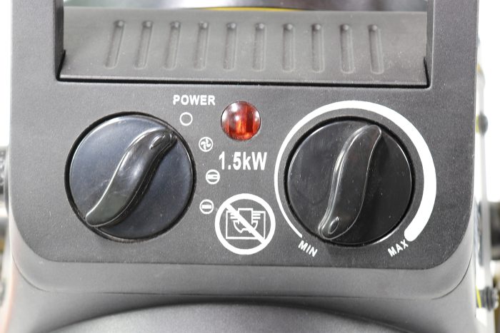 Compact Electric Forced Air Heater with Pivoting Base 5,120 BTU - Image 3
