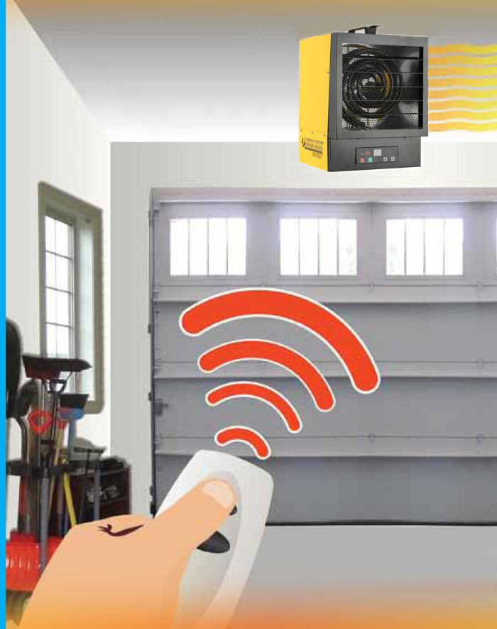 Electric Forced Air Heater with Remote Control 34,120 BTU - Image 3