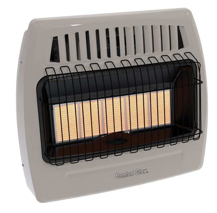30,000 BTU Thermostat Vent Free Infrared Liquid Propane Wall Heater