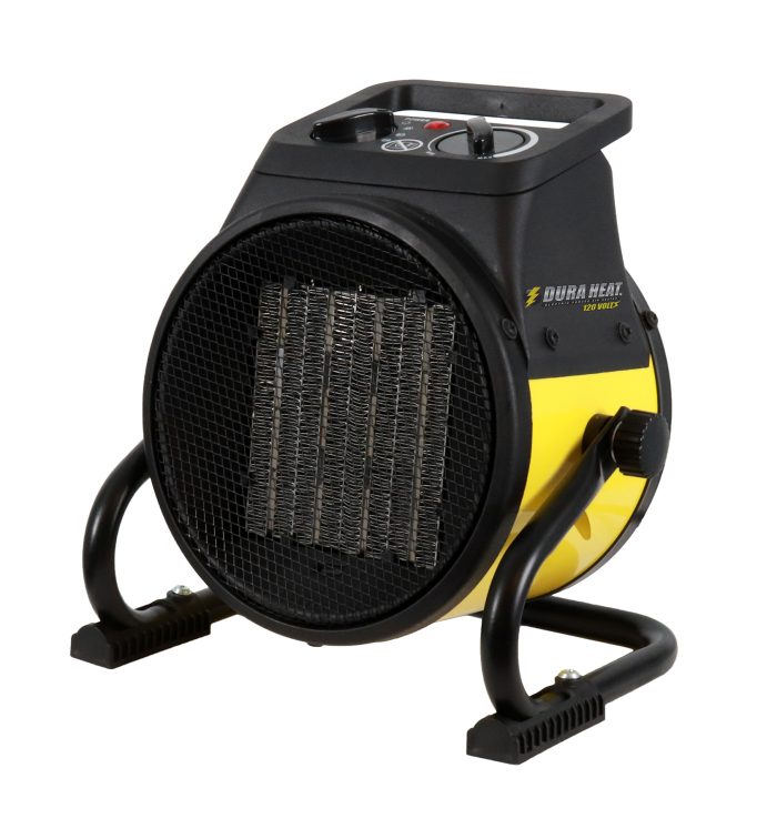 Compact Electric Forced Air Heater with Pivoting Base 5,120 BTU