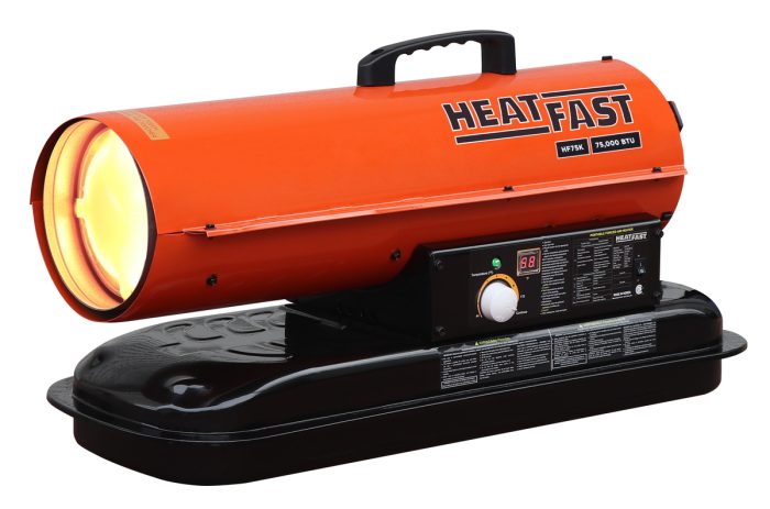 HeatFast HF215K 215,000 BTU Forced Air Kerosene Heater with Thermostat - Image 2