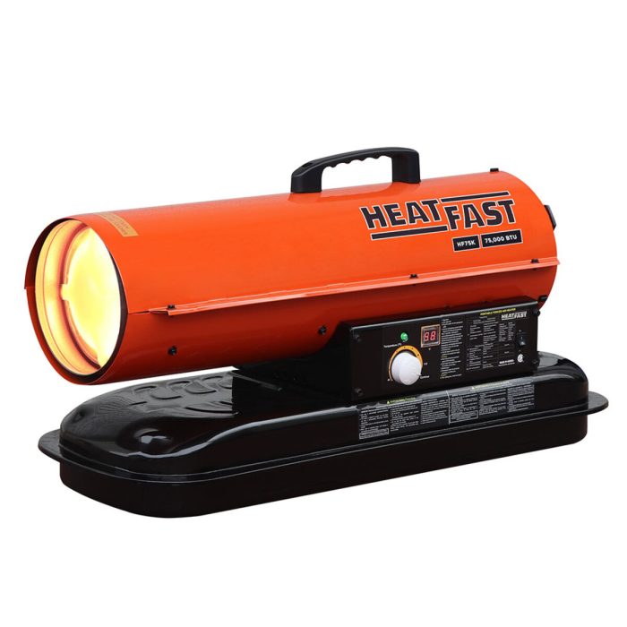 HeatFast HF75K 75,000 BTU Forced Air Kerosene Heater with Thermostat